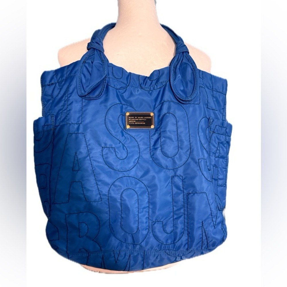 Marc Jacobs Blue and Black Tote Bag Large (B6)